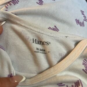 Hanes onesie